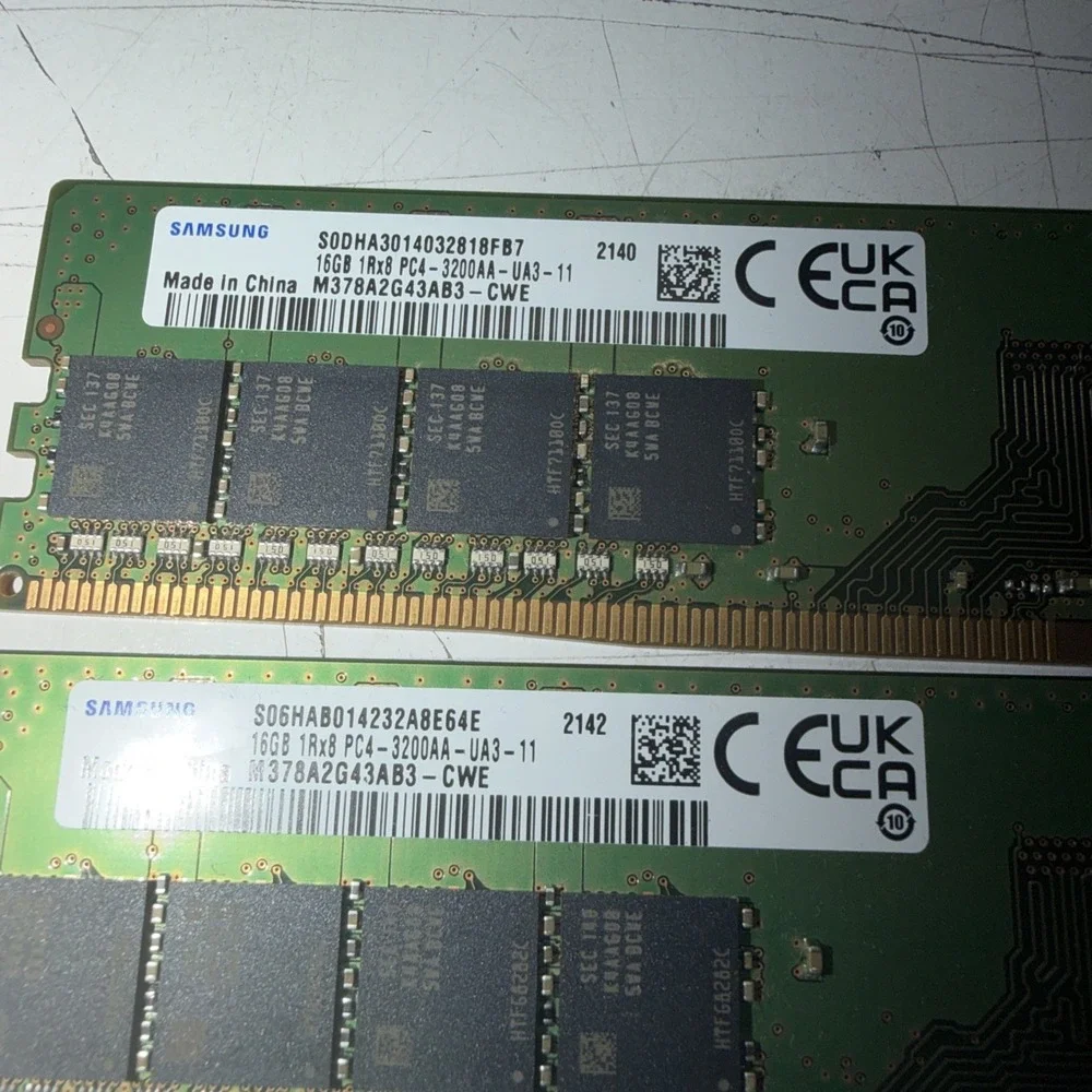 Lot Of 2… 16gb PC4 RAM For Desktop